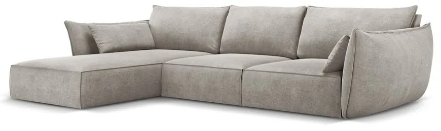 Világosszürke sarokkanapé (bal oldali) Vanda – Mazzini Sofas