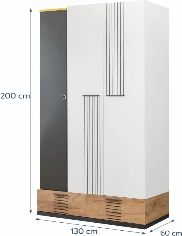 Relax gardróbszekrény, 130 cm