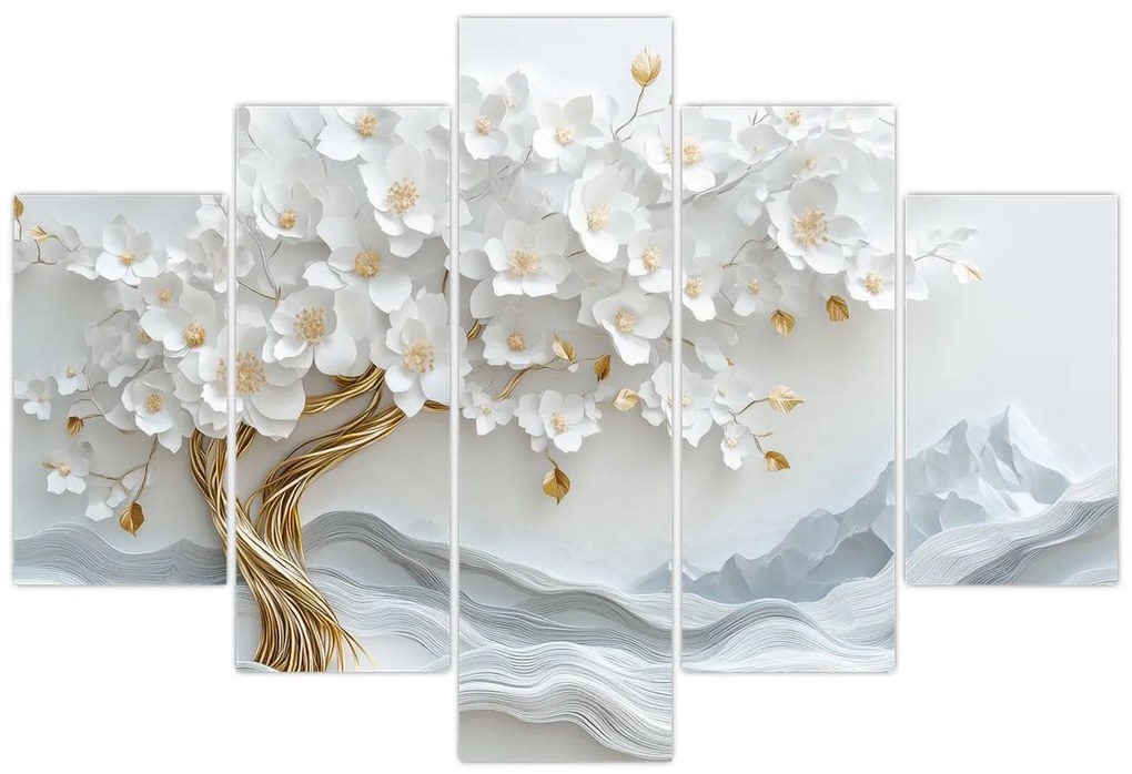 Kép – 3D elegáns életfa (150x105 cm)
