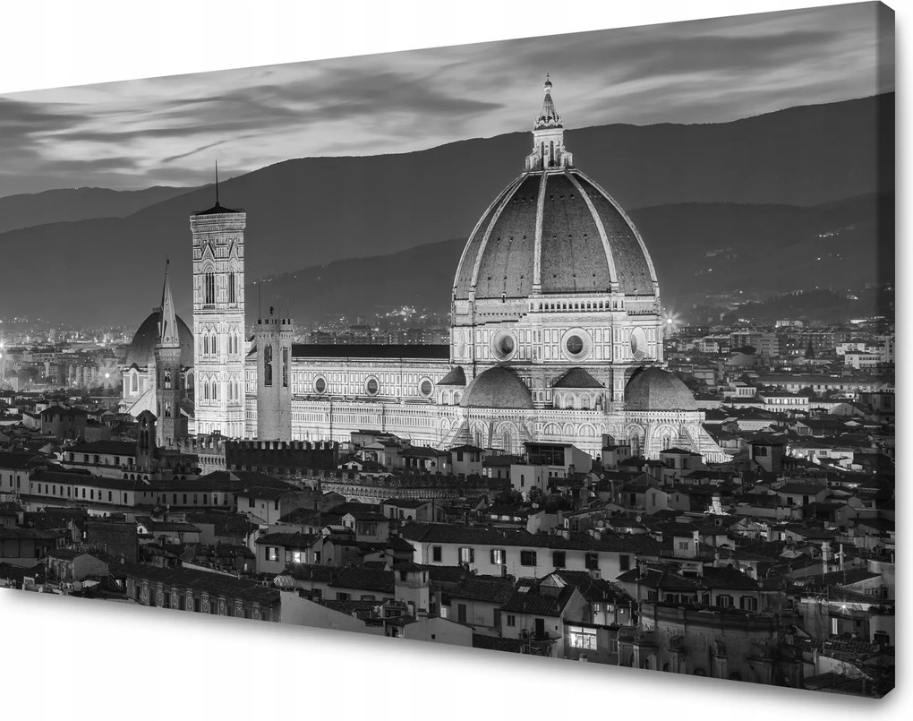 Firenze vászonkép fekete-fehér 60X40 cm
