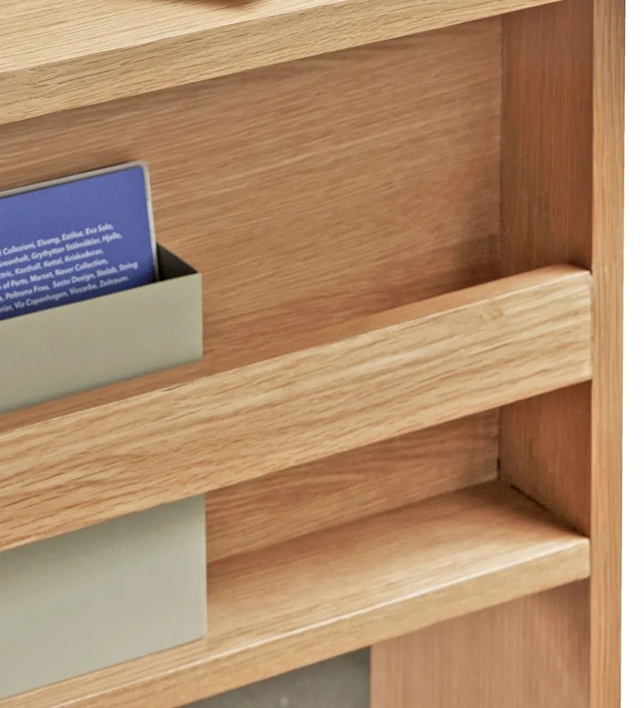 Íróasztal tölgyfa dekoros asztallappal 70x140 cm Forma – Hübsch