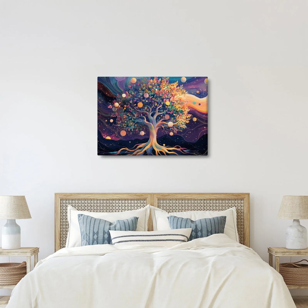 Kép – Lila fa tele energiával (70x50 cm)