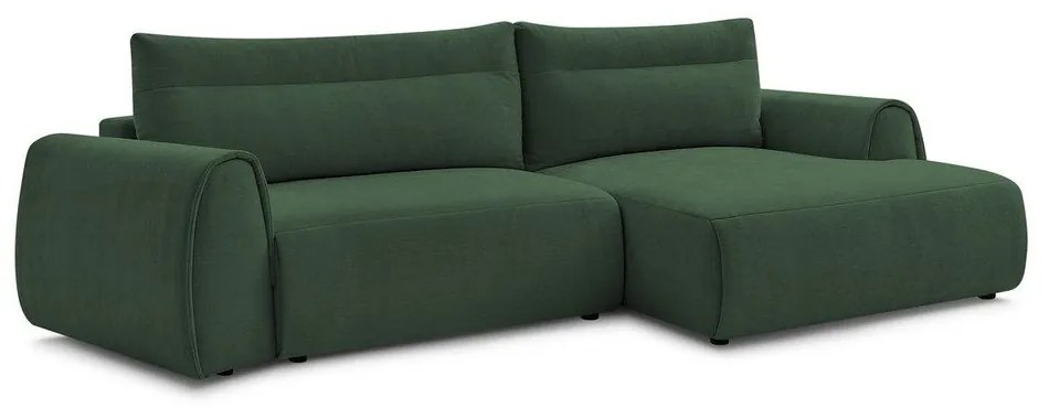 Sötétzöld sarokkanapé Aden – Bobochic Paris