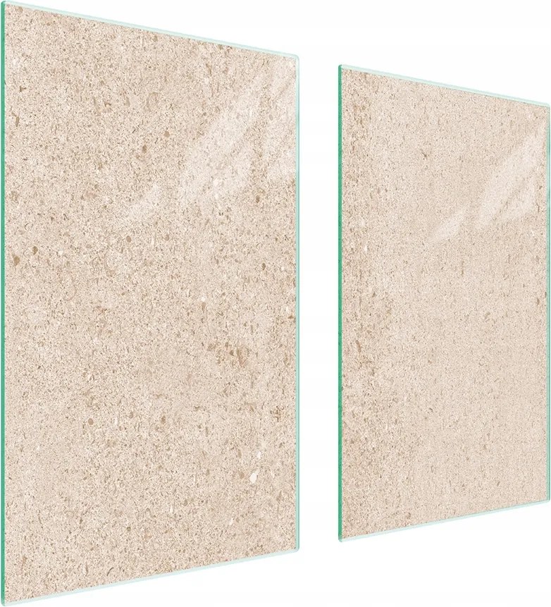 Üveg Tűzhelyvédő Főzőlap 75x52 Bézs Edzett Üveg