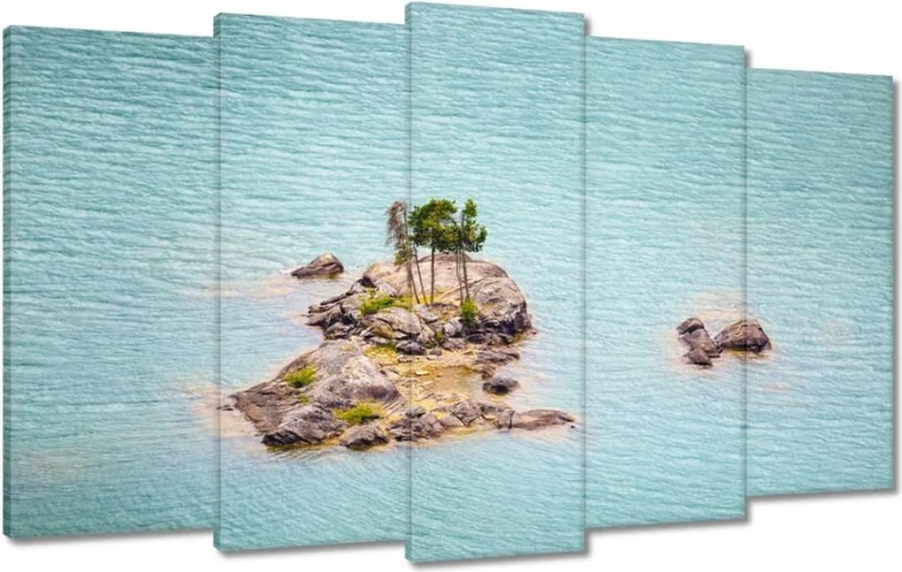 Vászonkép 100x60 Pálma-sziget Óceán