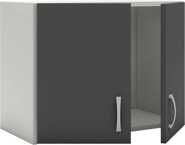 Benita 2 ajtós Felső konyhaszekrény Antracit-Fehér 60x30x45 cm