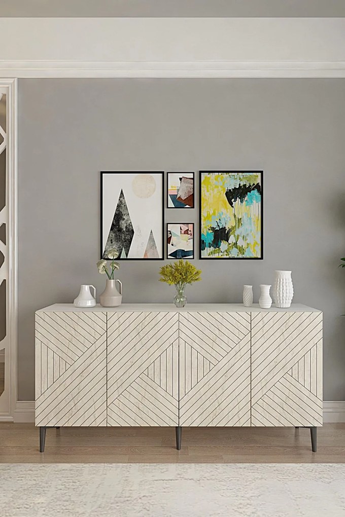 Ferro 150 - White, Travertine