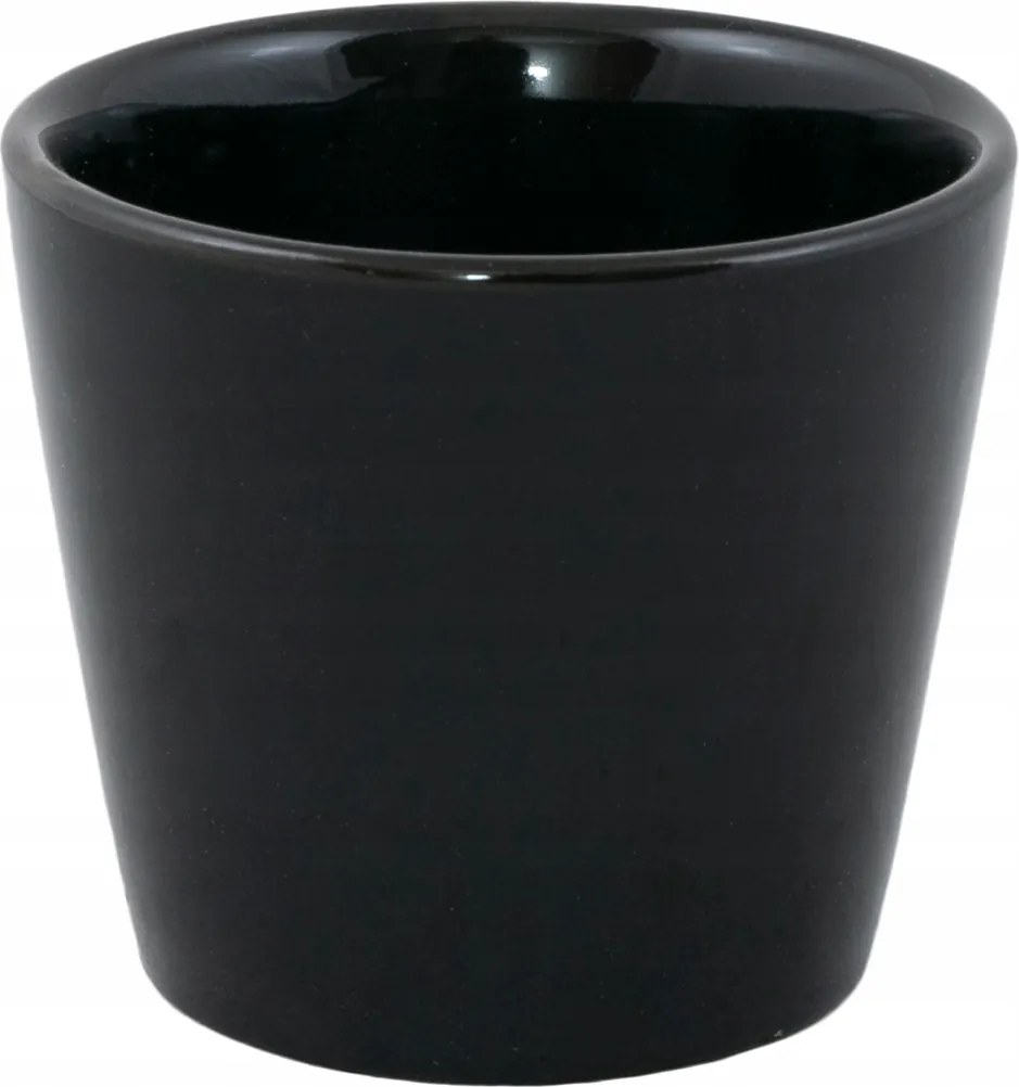 Virágtartó Sofia kerámia fekete fényes átm. 7cm