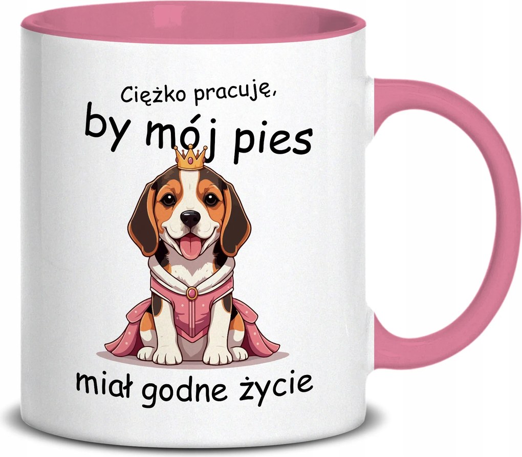 Fehér Bögre 330ml Rózsaszín Karácsonyi Eszköz Kutyám Méltó Élete Különböző Minták