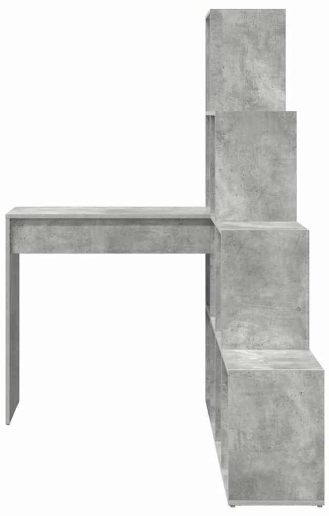 Sarokíróasztal Beton szürke 101,5 x 149,5 x 149,5 cm Faanyag