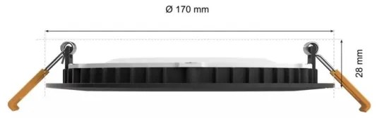 Philips - LED RGBW Dimmelhető fürdőszobai lámpa Hue SLIM LED/12W/230V IP44