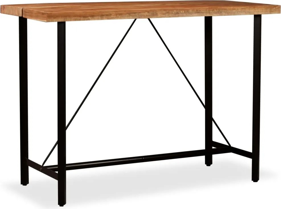 vidaXL tömör akácfa bárasztal 150 x 70 x 107 cm