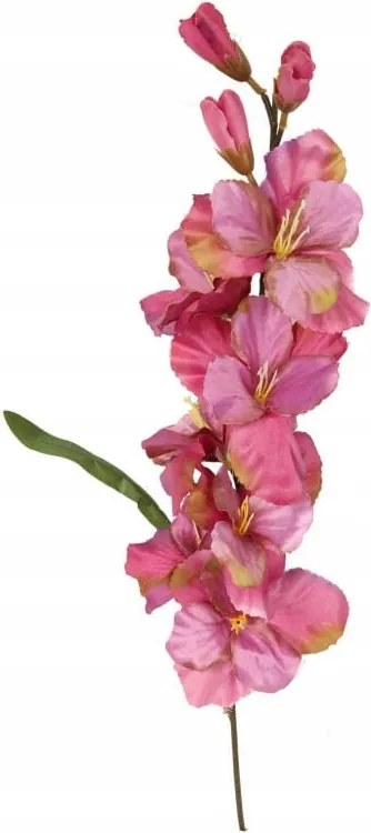 Mesterséges gladioli ág rózsaszín levelekkel Erkély Dekoráció Terasz