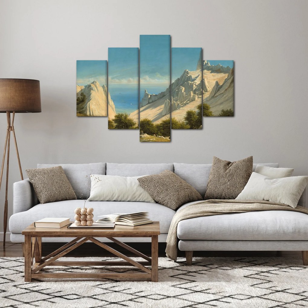 Kép - Georg Emil Libert, View of Sommerspiret, the Cliffs of Møn, reprodukciók (150x105 cm)