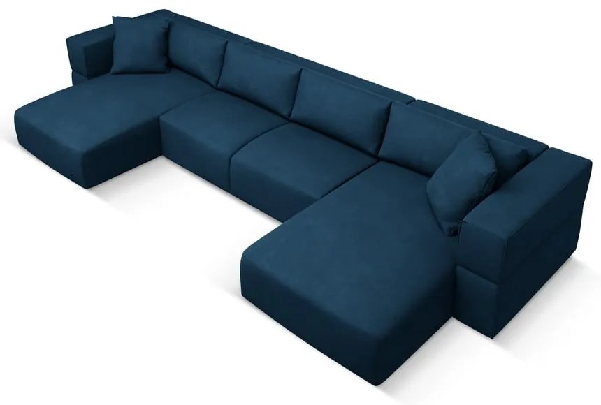 Kék sarokkanapé ("U" alakú) Esther – Milo Casa