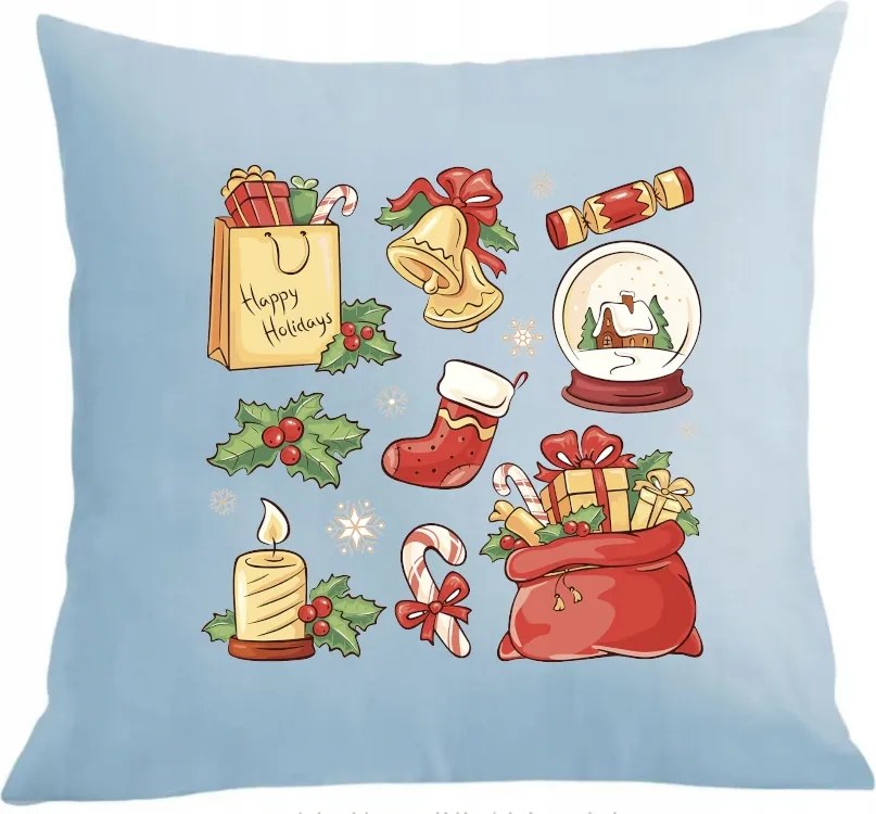 Párna párnahuzat Karácsonyi Vibe Karácsonyi nyomtatás Ajándék