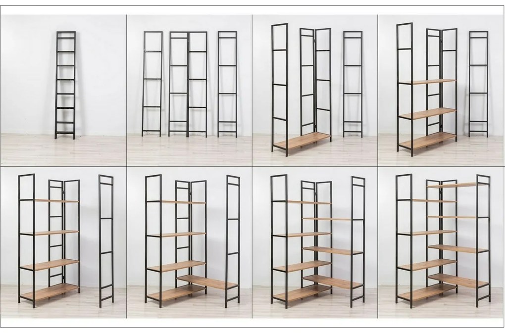 Edra Black and Atlantic Pine polcállvány