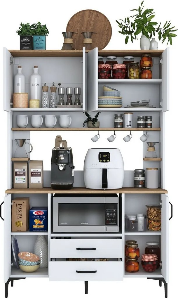 Jedy Walnut and White szekrény