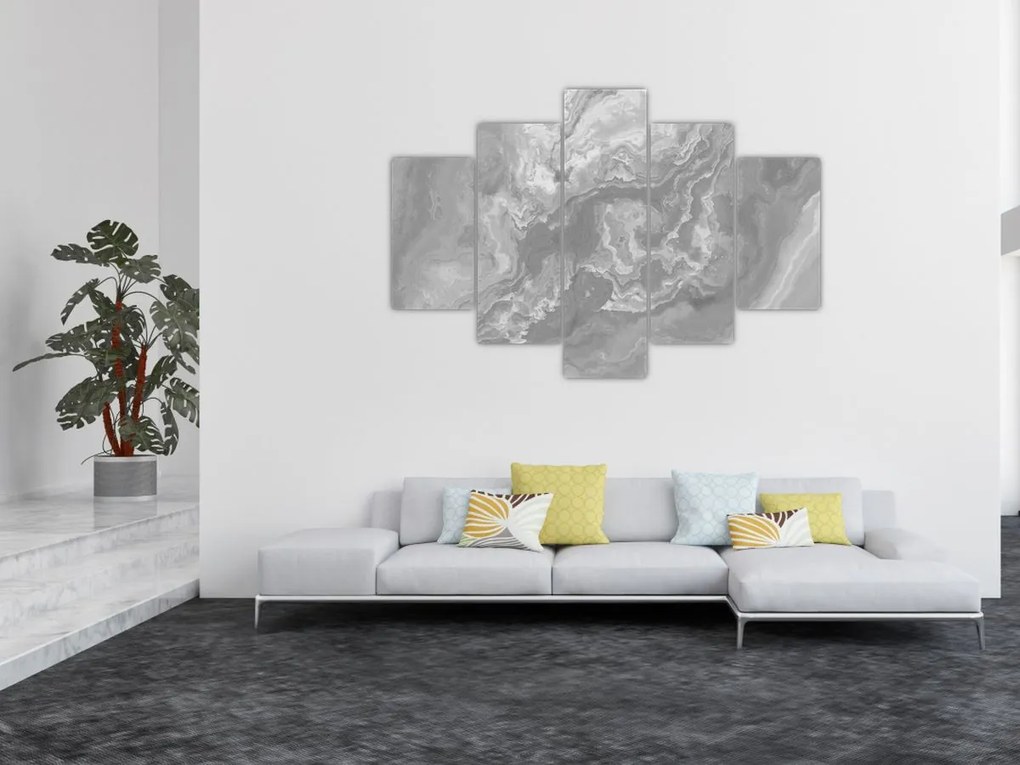 Kép - Márvány fekete-fehérben (150x105 cm)