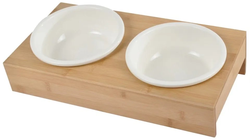 Kerámia tálka szett állvánnyal kutyáknak ø 16 cm – Love Story
