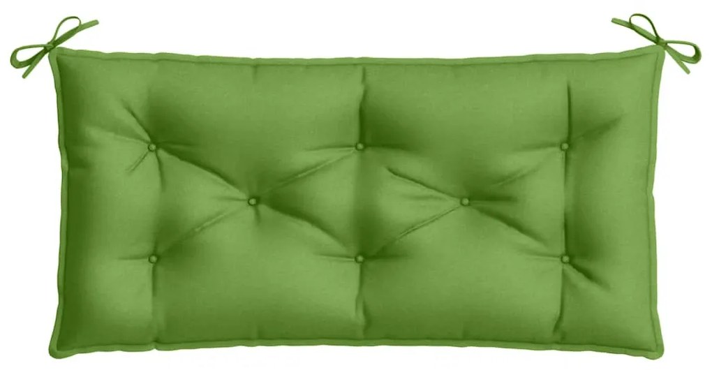 2 db melange zöld szövet kerti pad párna 100 x 50 x 7 cm