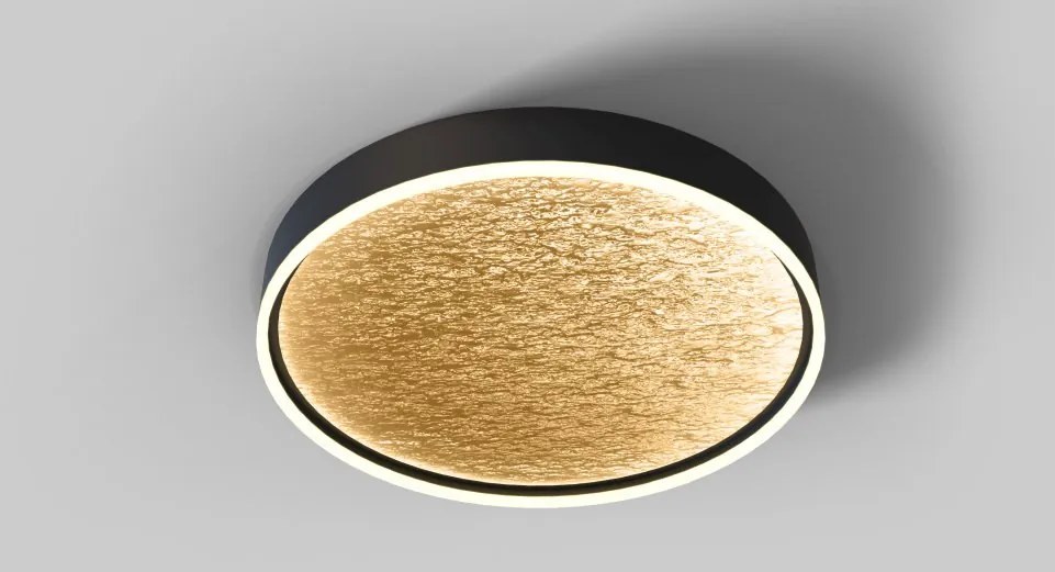 AVIANO LIGHTING 9002-104L BORDEAUX Kerek Mennyezeti Lámpa Fekete, Arany LED IP20