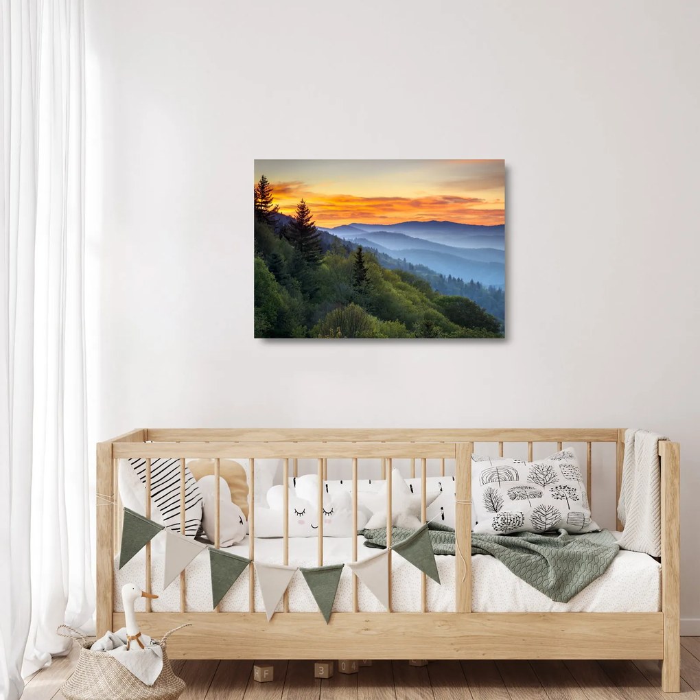 Kep - Vörös hajúak a hegyekben (üvegen) (70x50 cm)