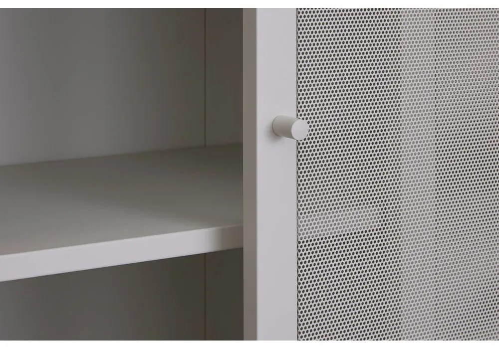 Szürke fém szekrény tolóajtóval 90x180x40 cm Veep – Unique Furniture