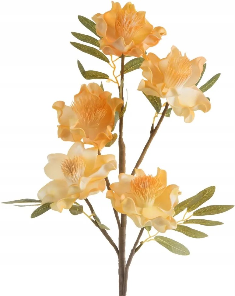 Dekoratív művirág 89 cm narancssárga Eva habszivacsból