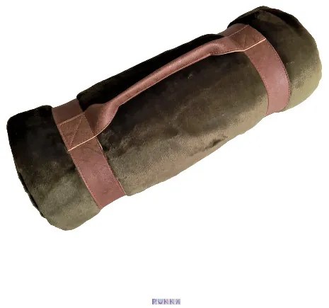 Pukka Olivia zöld Fleece pléd hordozóval