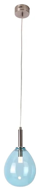 Kék LED függőlámpa üveg búrával Lukka – Candellux Lighting