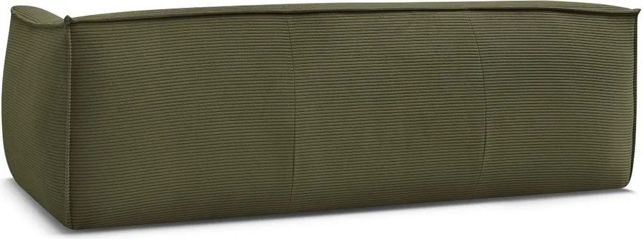 Zöld kordbársony kanapé 242 cm Giorgia – Bobochic Paris