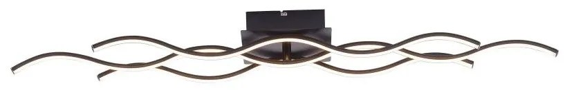 Leuchten Direkt 15166-18 - LED Felületre szerelhető csillár WAWE LED/28W/230V fekete