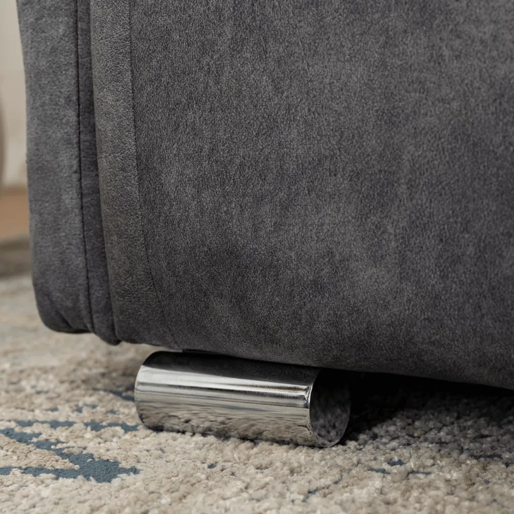 Sofa ARIA Szara Welurowa