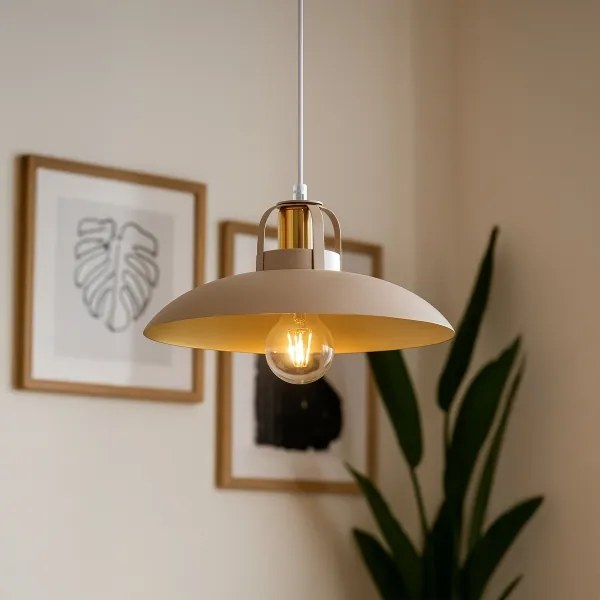 Brilagi - Csillár zsinóron FLAMENGO 1xE27/60W/230V bézs