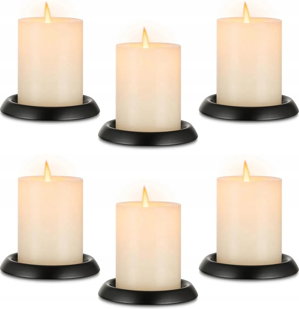Gyertyatartó állvány Fém Gyertyatartó Dekoráció Szett 6db-os