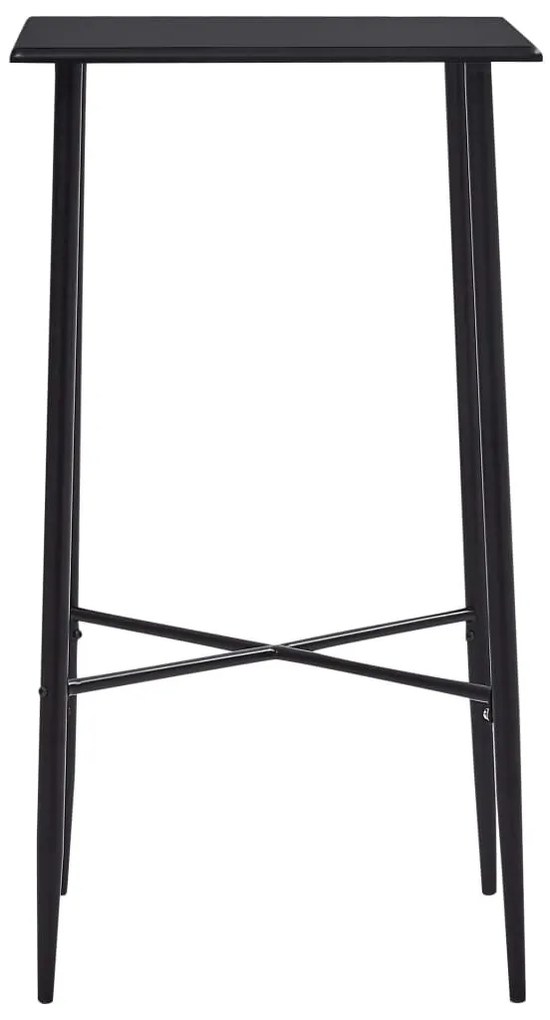 Fekete MDF bárasztal 60 x 60 x 111 cm