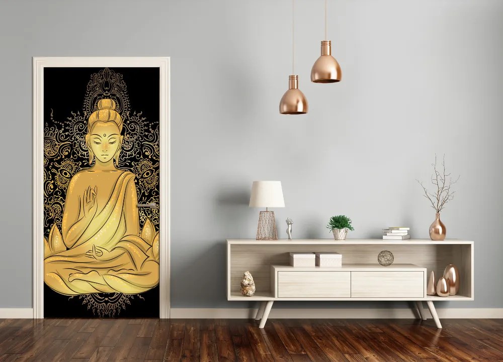 Poszter tapéta ajtóra Buddha mandala 95x205 cm