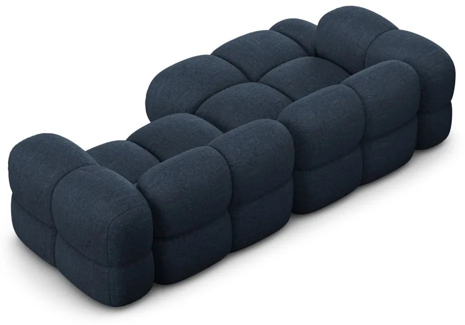 Sötétkék sarokkanapé (bal oldali-heverő résszel) Loretto – Cosmopolitan Design