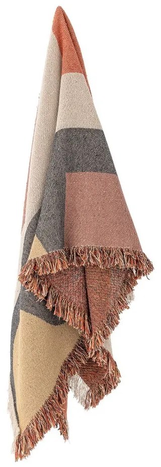 Barna újrahasznosított pamut takaró 130x160 cm Arni – Bloomingville