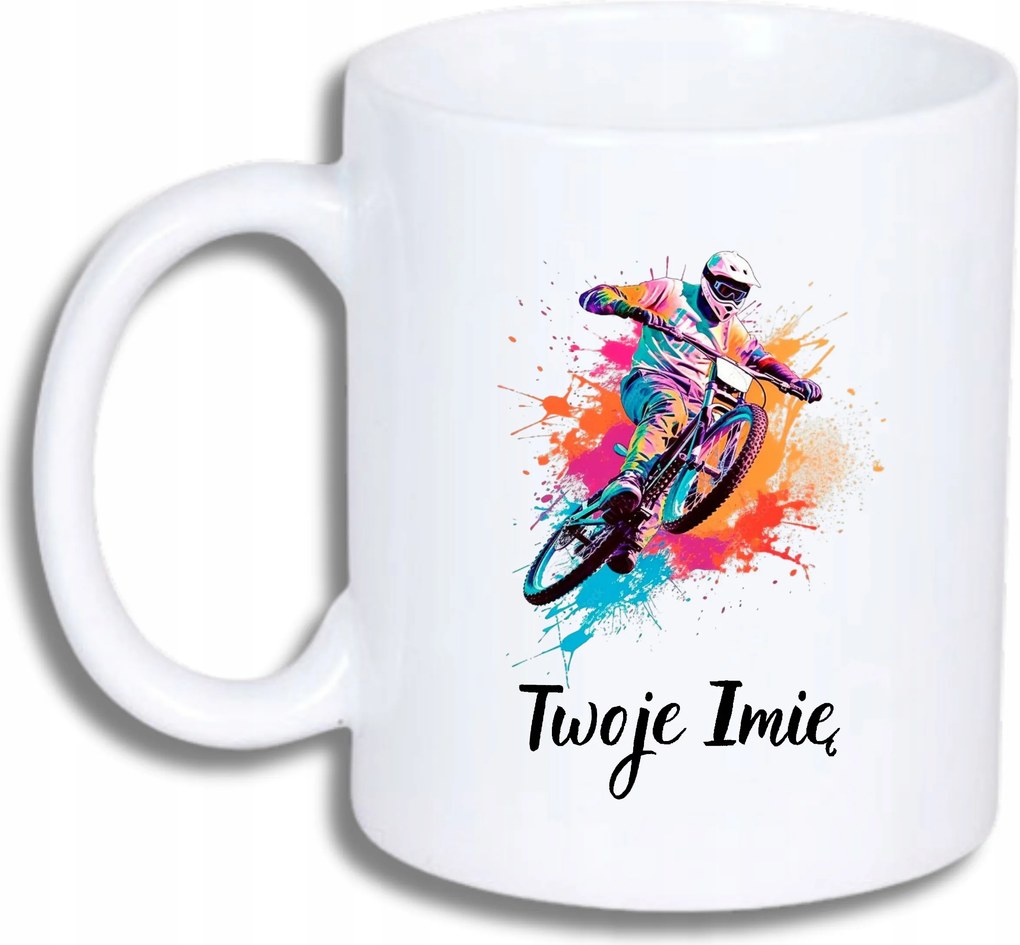 Fehér Bögre Kerékpárosnak Ajándék Vicces Személyre Szabott Felirat