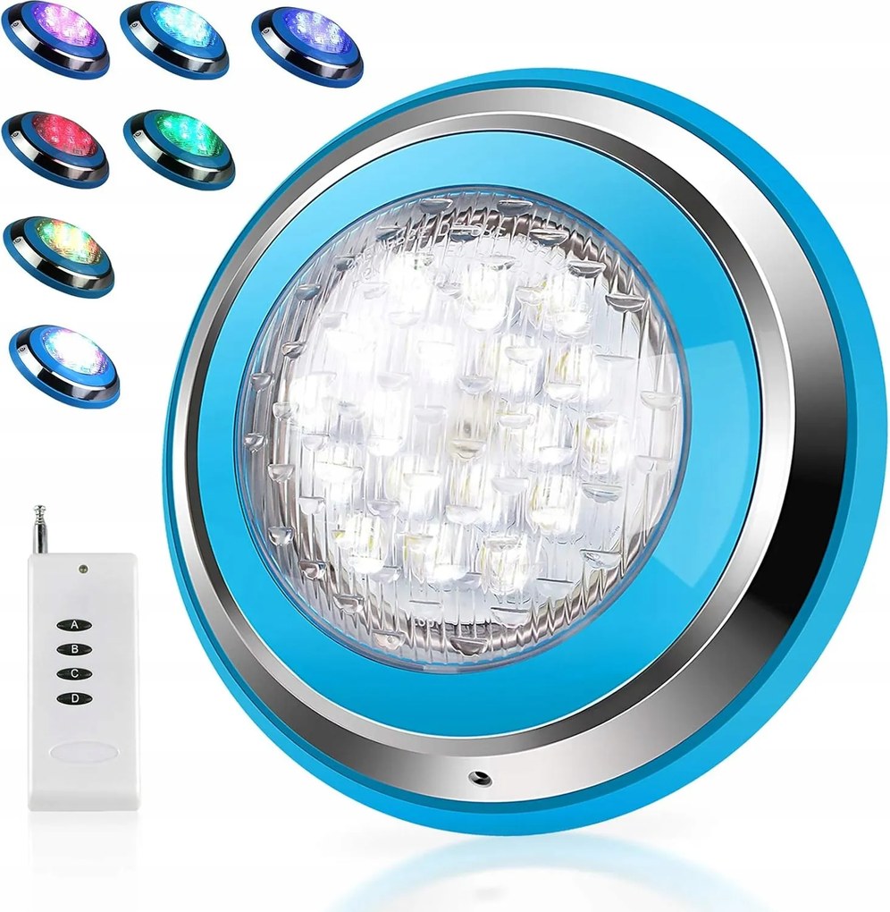 Led medence világítás 54 W Rgb változó fényszínek Roleadro