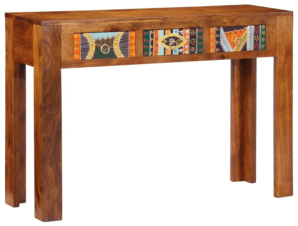 tömör akácfa tálalóasztal 110 x 35 x 75 cm