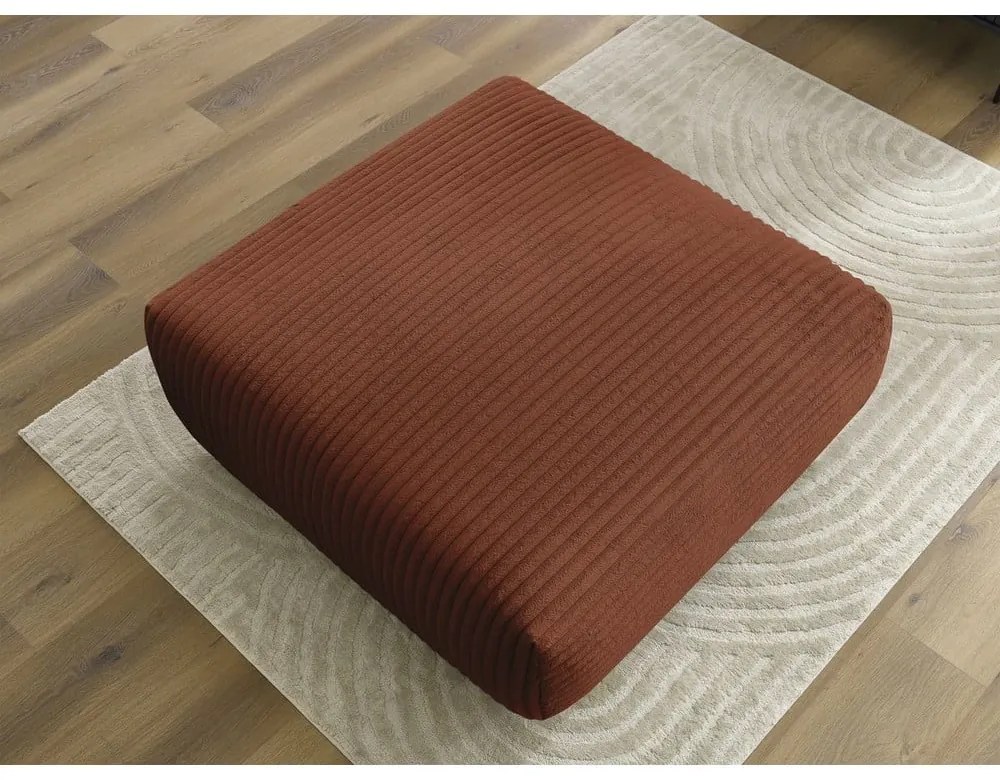 Téglavörös kordbársony lábtartó Lucien – Bobochic Paris