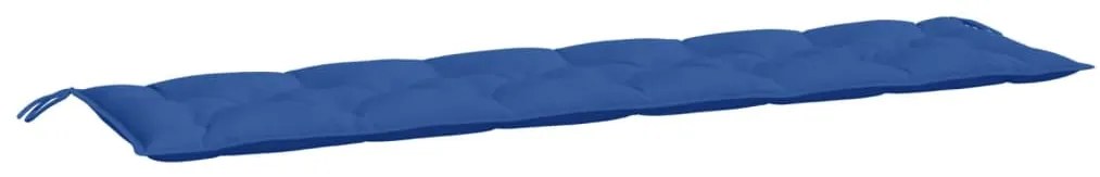 2 db kék oxford szövet kerti padpárna 200 x 50 x 7 cm