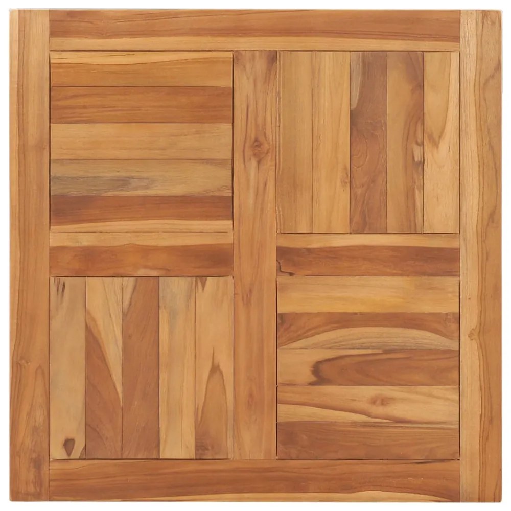 tömör tíkfa asztallap 70 x 70 x 2,5 cm