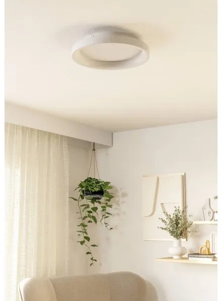 Eglo 901248 - LED Dimmelhető mennyezeti lámpa LORETELLO LED/12W/230V fehér + + távirányító