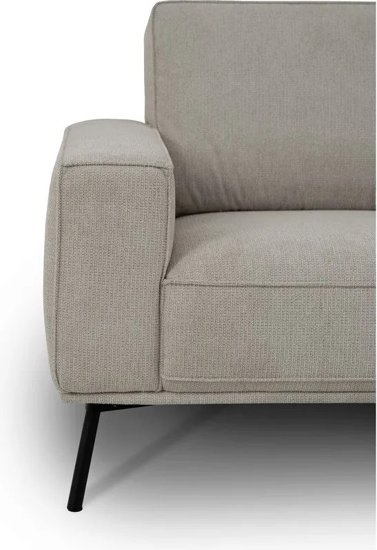 Szürkésbézs zsenília sarokkanapé (jobb oldali-L alakú) Amsterdam – Scandic