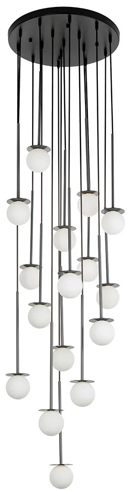 King Home CANNON DISC JD8006-16.BLACK Függőlámpa 16x40W/G9 IP20