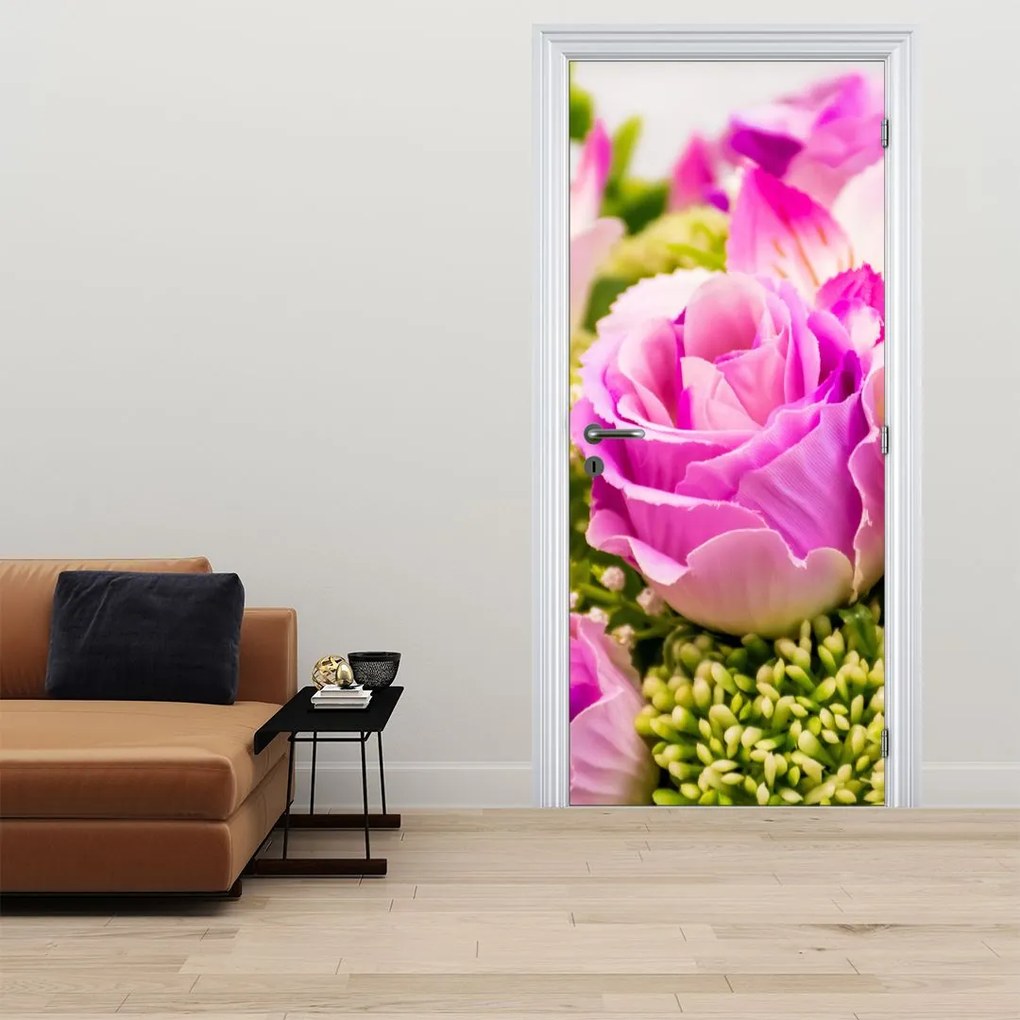 Fotótapéta ajtóra - Rózsa (95x205cm)